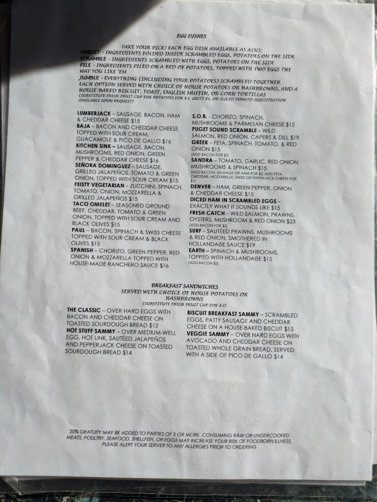 Shelly's Breakfast & Lunch Menu image 4